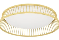 Kattovalaisin Eglo Luppineria, Ø45cm, LED, 20W, IP20, bambu