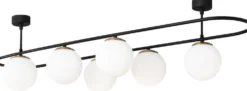 Kattovalaisin Linento Lighting Abakus 6-osainen musta