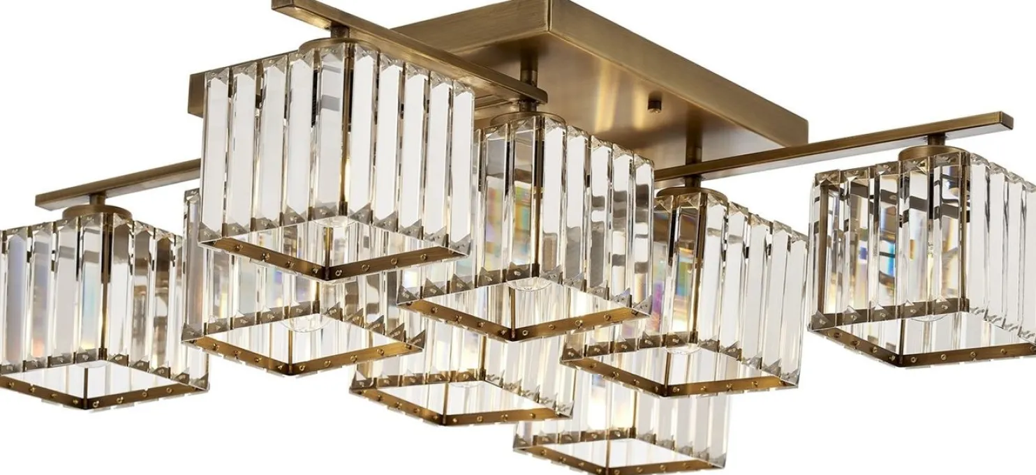 Kattovalaisin Linento Lighting Ysabel 8-osainen messinki