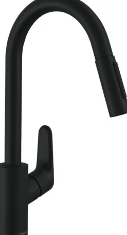 Keittiöhana Hansgrohe Focus M41 240 2jet, ulosvedettävä juoksuputki, mattamusta