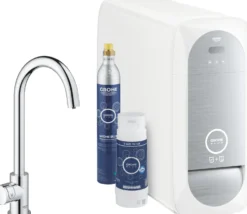 Keittiöhanapaketti Grohe Blue Mono hiilihapotusjäähdyttimellä kromi