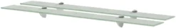 Kelluvat hyllyt, 2 kpl, lasi, 90x10 cm, 8 mm, huurre