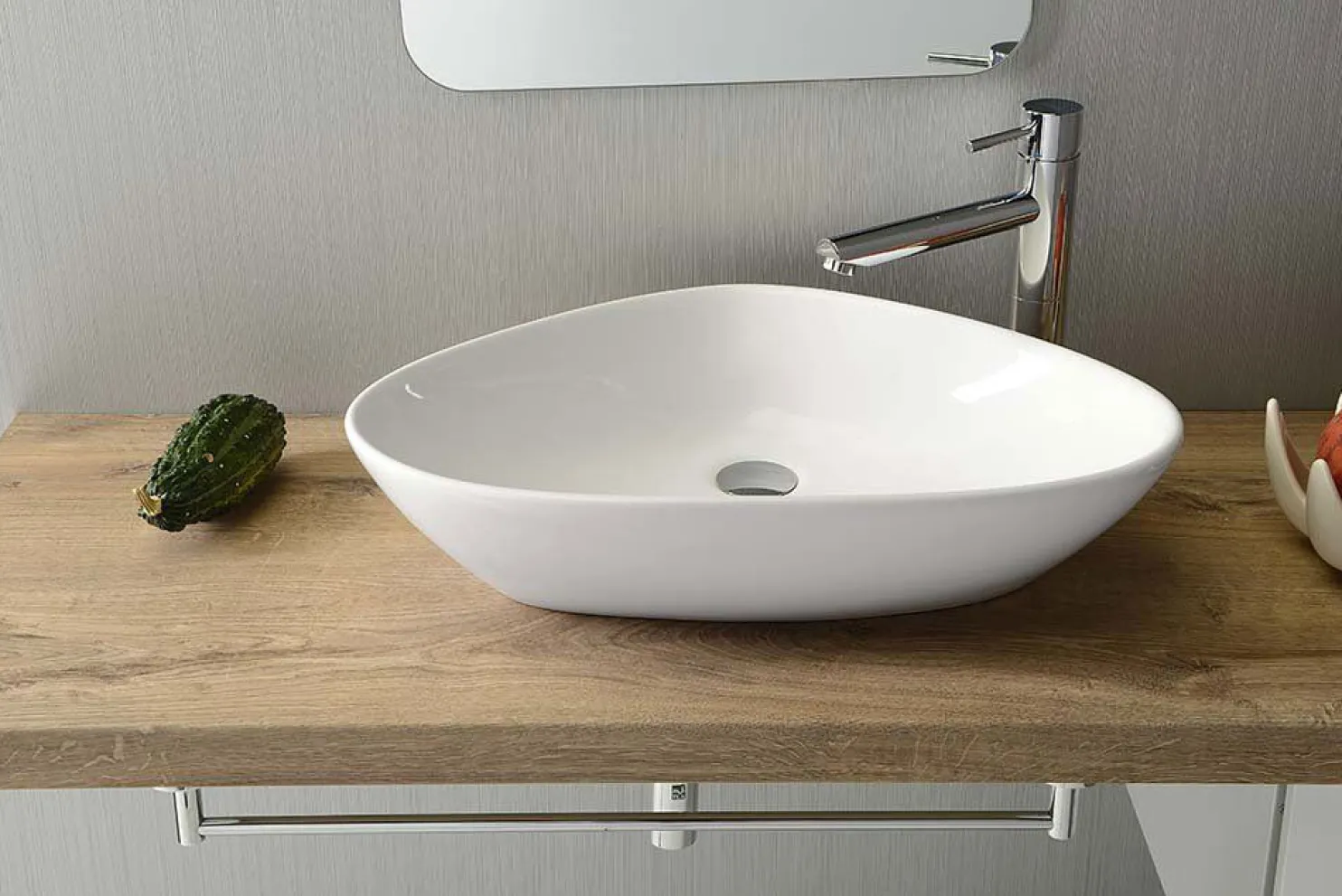 Keraaminen pesuallas Interia Teruel 585 X 390 X 140 mm