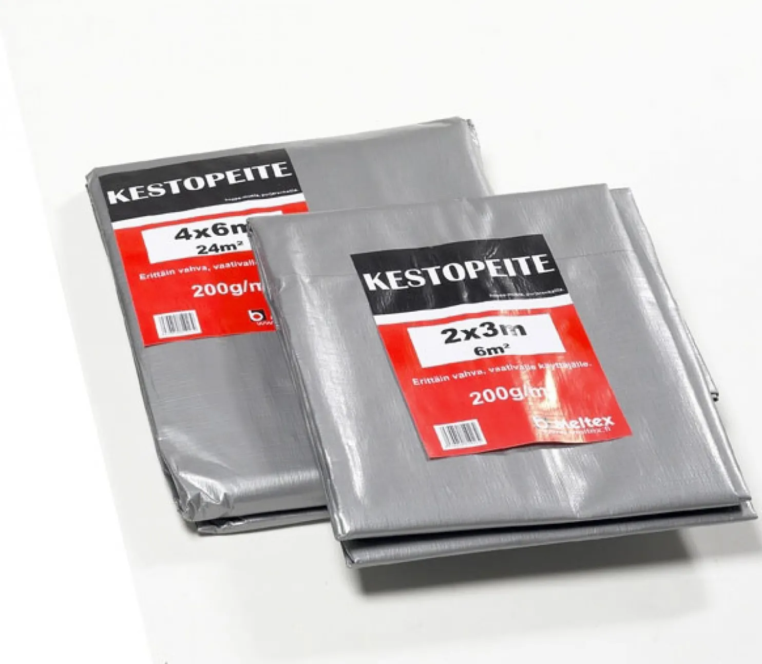 Kestopeite Meltex musta/hopea 4x6 m (24 m²) 200 g/m²