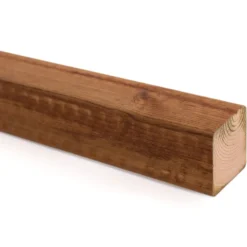 Kestopuu Oiva mänty mitallistettu 48x48 mm ruskea