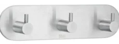 Kolmoiskoukku Beslagsboden Design 1103 tarrakiinnitteinen harjattu