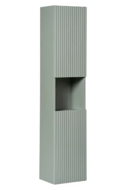Korkea kaappi Interia Stripes 140x30x25 cm, vihreä