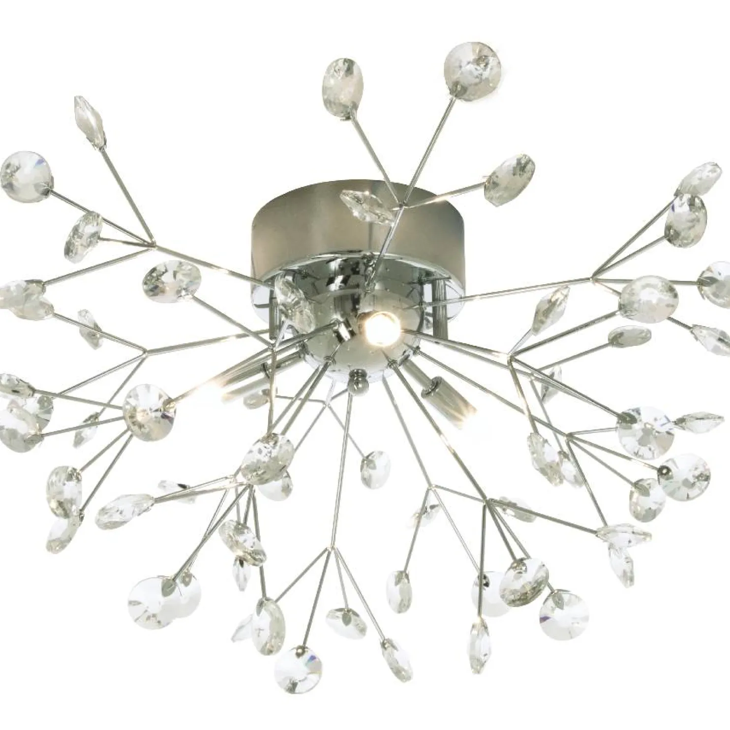 Kristalliplafondi Aneta Lighting Viva Ø57cm kromi