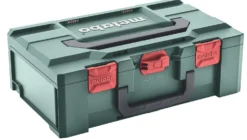 Kuljetuslaatikko Metabo metaBOX 165 L sopii kulmahiomakoneille joiden kiekon halkaisija enintään 125mm