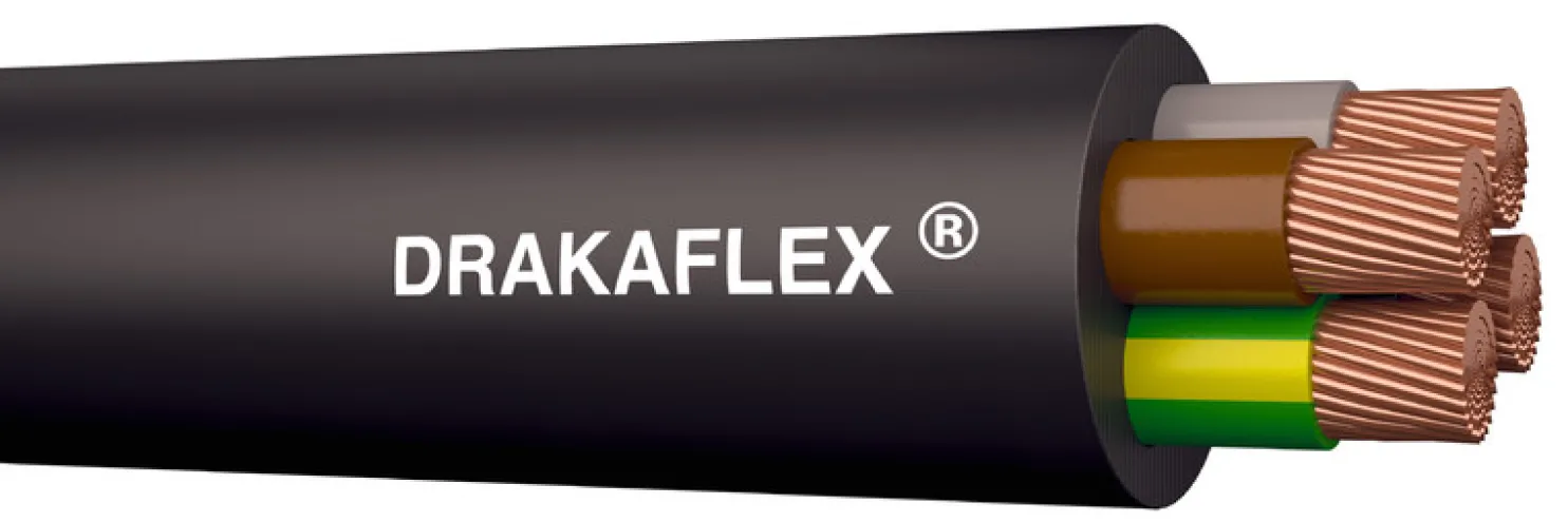 Kumikaapeli Draka DRAKAFLEX H07RN-F 4x2,5