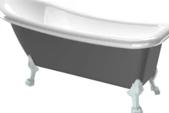 Kylpyamme Bathlife Ideal, 1530x760 mm, harmaa, eri tassuja