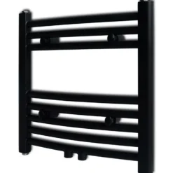 Kylpyhuoneen keskuslämmitys pyyheteline kaareva 480x480 mm