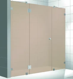 Kylpyhuoneen tilanjakaja Elegance 07 pronssi mittatilaus korkeus 2000 mm