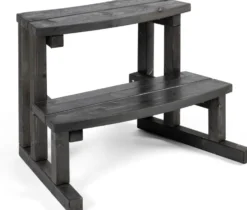 Kylpytynnyrin rappu Kirami Stepin 50 cm musta