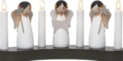 Kynttelikkö Star Trading Angel Choir, 31x8x15cm, valkoinen