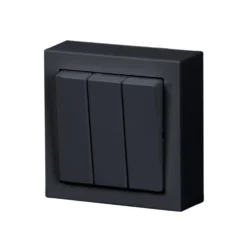 Kytkin ABB Impressivo - 1+1+1/16AX/250V/IP21 PPJ2X antrasiitti