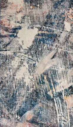 Käytävämatto Linento Adel, 80x150cm, sininen/beige