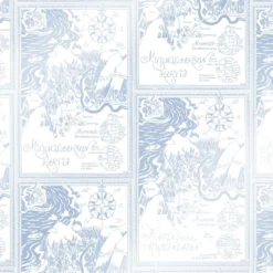 Lastenhuoneen tapetti Sandudd Muumi 5348-6, sininen/valkoinen, non-woven