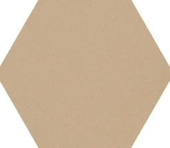 Lattialaatta Pukkila Natura 6-kulmainen Tumma Beige himmeä sileä 115x100 mm