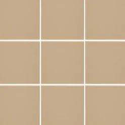 Lattialaatta Pukkila Natura Tumma Beige himmeä sileä 96x96 mm lasikuituverkossa