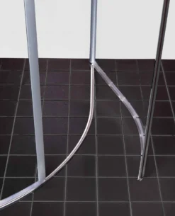 Lattiaprofiili Clear Round/Twist-suihkunurkalle alumiini 10 mm