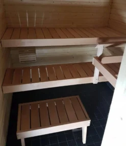 Laudepaketti Jokiwood IISI, haapa, sis. ylä- ja alalaude, kiuaskaide, jakkara ja kannatinpuut
