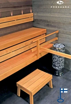 Laudepaketti Prosauna Pro-laude 210 leveys max. 2100 mm syvyys 530/410 mm leppä