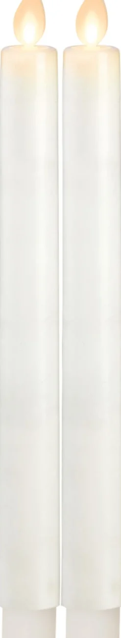 LED-antiikkikynttilä Star Trading M-Twinkle, 24cm, 2kpl, valkoinen