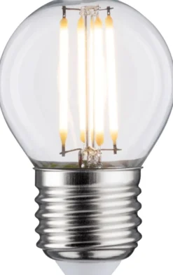 LED-filamenttilamppu Paulmann Drop, E27, 470lm, 4.8W, 2700K, himmennettävä, kirkas