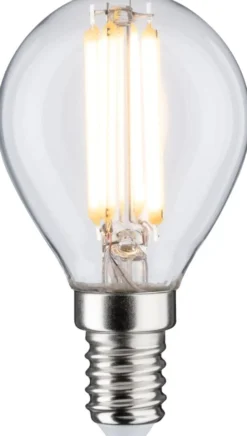LED-filamenttilamppu Paulmann Drop, E14, 806lm, 6.5W, 2700K, kirkas