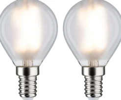 LED-filamenttilamppu Paulmann Drop, E14, 470lm, 4.5W, 2700K, matta, 2kpl