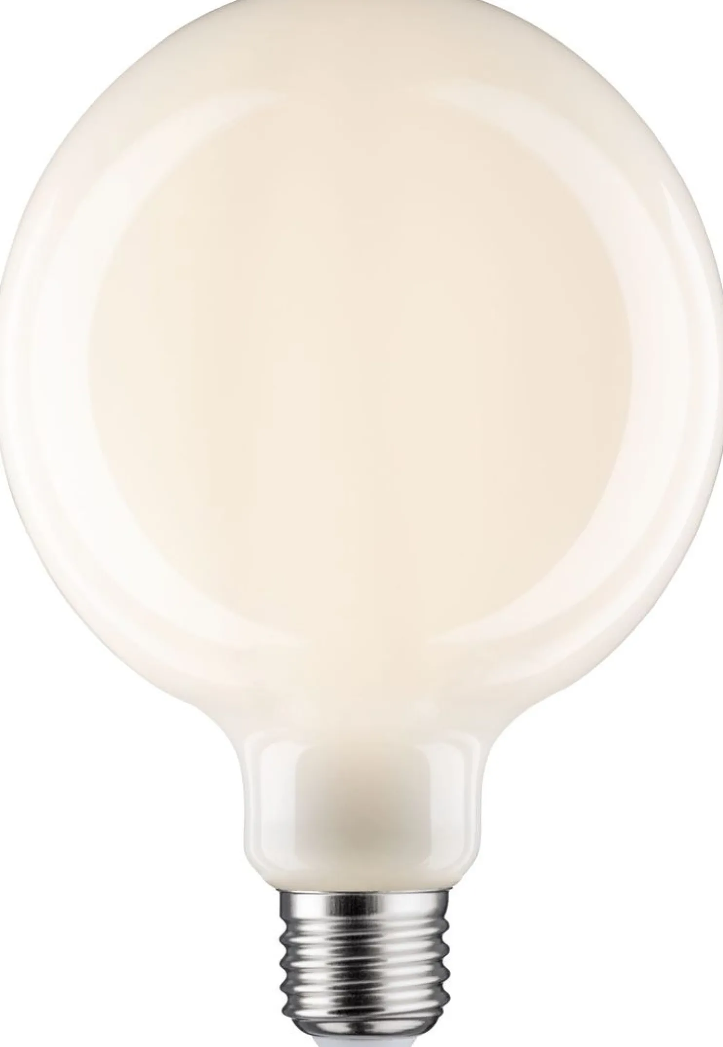 LED-filamenttilamppu Paulmann Globe, G125, E27, 806lm, 7W, 2700K, himmennettävä, opaali
