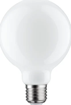 LED-filamenttilamppu Paulmann Globe, G95, E27, 806lm, 7.5W, 2700K, himmennettävä, opaali