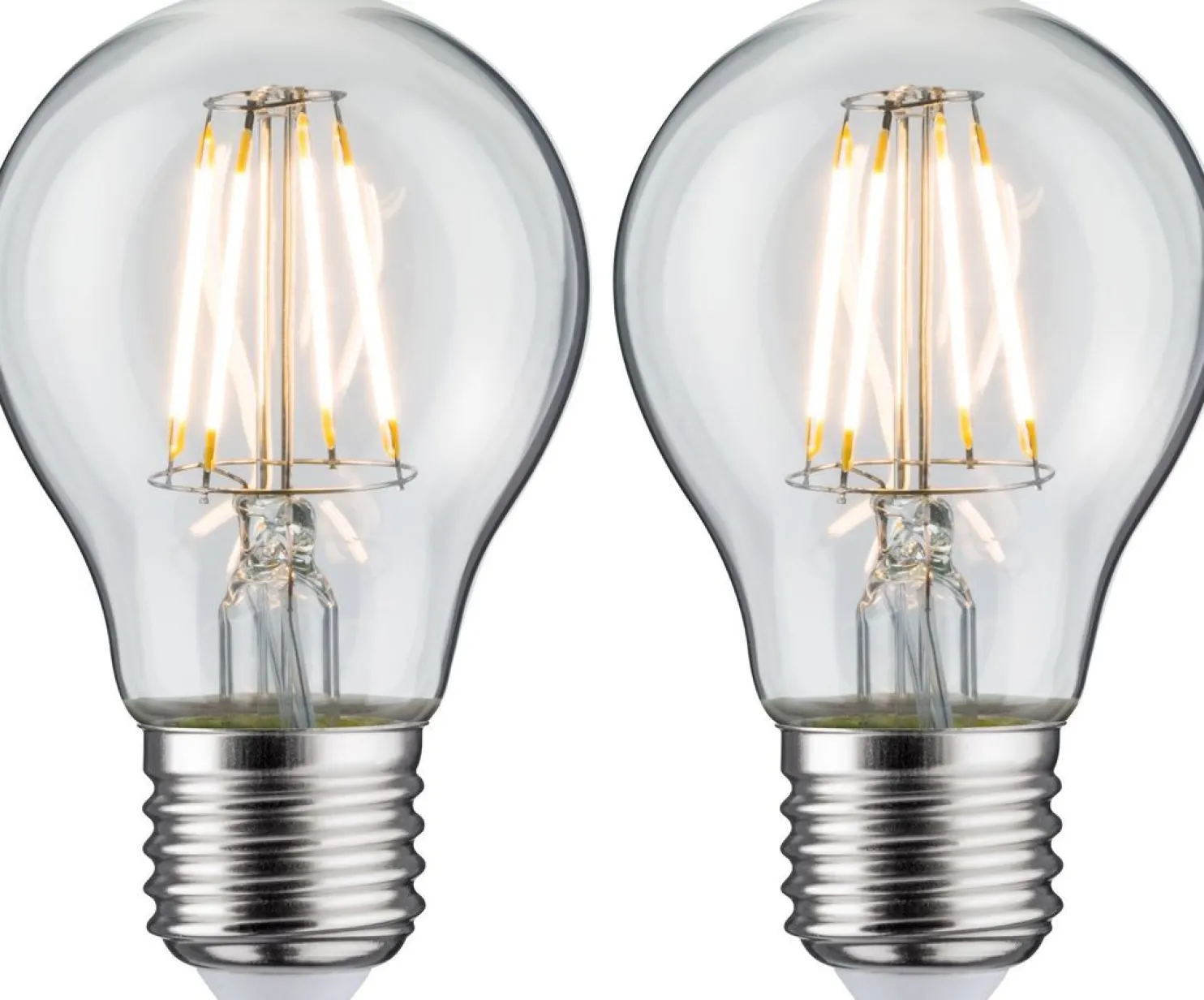 LED-filamenttilamppu Paulmann Pear, E27, 470lm, 5W, 2700K, kirkas, 2kpl