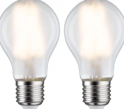 LED-filamenttilamppu Paulmann Pear, E27, 806lm, 7W, 2700K, matta, 2kpl