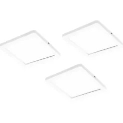 LED-kalustevalaisin Limente Flat 12 LUX 3 kpl + virtalähde valkoinen/musta
