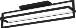 LED-Kattovalaisin Eglo Siberia 34W 78x16cm kaukosäädin musta/valkoinen