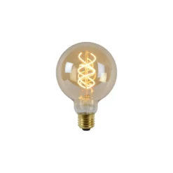 LED-lamppu Lucide filamentti E27 Ø9,5cm himmennettävä 5W 2200K amber