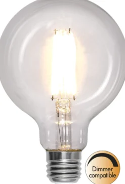 LED-lamppu Star Trading Clear White Filament 352-83, Ø95x140, E27, G95, 7W, 2700K, 806lm