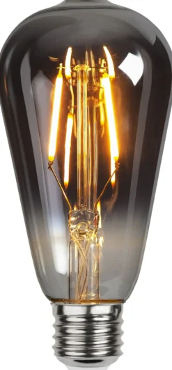 LED-lamppu Star Trading Decoration LED 355-84 Ø64x140 mm E27 savunharmaa 1.8 W 2100 K 80 lm
