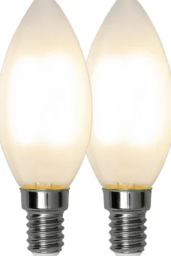 LED-lamppu Star Trading Frosted Filament 339-01, Ø35x97, E14, C35, 2.5W, 2700K, 250lm, 2kpl