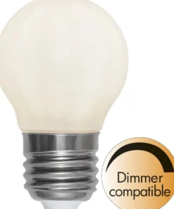 LED-lamppu Star Trading Opaque Filament RA 90 375-24-3, Ø45x78mm, E27, G45, 5W, 2700K, 440lm
