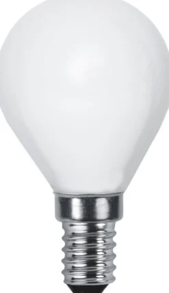 LED-lamppu Star Trading Opaque Filament 375-14-1 Ø45x78mm, E14, opaali, 5W, 2700K, 450lm, himmennettävä