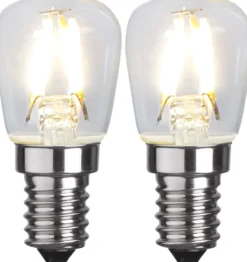 LED-lamppu Star Trading 352-41-2 Ø26x58mm E14 kirkas 1.3W 2700K 110lm 2 kpl