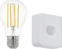 LED-Älylamppu aloituspakkaus Eglo connect.z ZigBee filamentti E27 A60 806lm 6W liiketunnistin