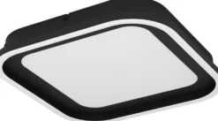 LED-Plafondi Eglo Calagrano 37,5x37,5cm värivaihto + kaukosäädin musta/valkoinen