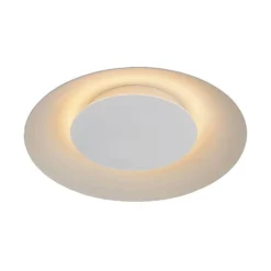 LED-plafondi Lucide Foskal Ø34,5cm 12W valkoinen