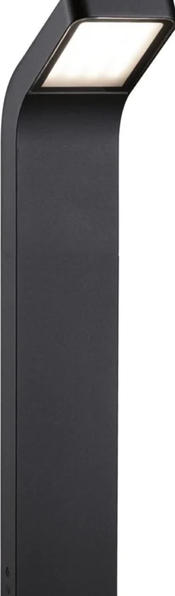 LED-pollarivalaisin Paulmann Kulma, 50cm, IP44, 3000K, korroosionkestävä, antrasiitti