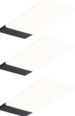 LED-työpistevalaisin Paulmann Bredo 80x190mm liiketunnistin 2.5W 180lm, 3kpl/pkt, eri vaihtoehtoja