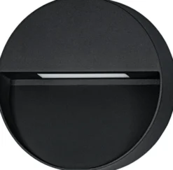 LED-ulkoseinävalaisin Eglo Maruggio, Ø15cm, musta